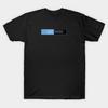 Men Black Print T-shirt Hal 9000 Logo No-Cut Transfer Paper Print Cotton Tshirt
