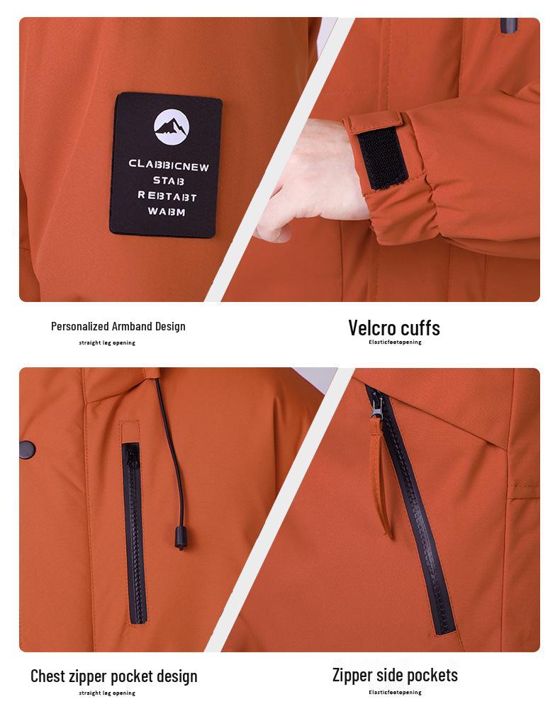 Men's Trendy Hooded Winter Jacket - Thick, Warm, Cotton-Padded Coat