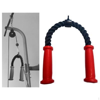 Corde de fixation pour triceps pour machine à câble avec poignée de préhension pour musculation