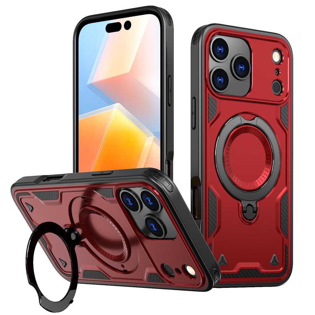 New for IPhone17promax Mobile Phone Case Magnetic 360 Stand 16 Anti-fall for Apple 15pro Protective Case