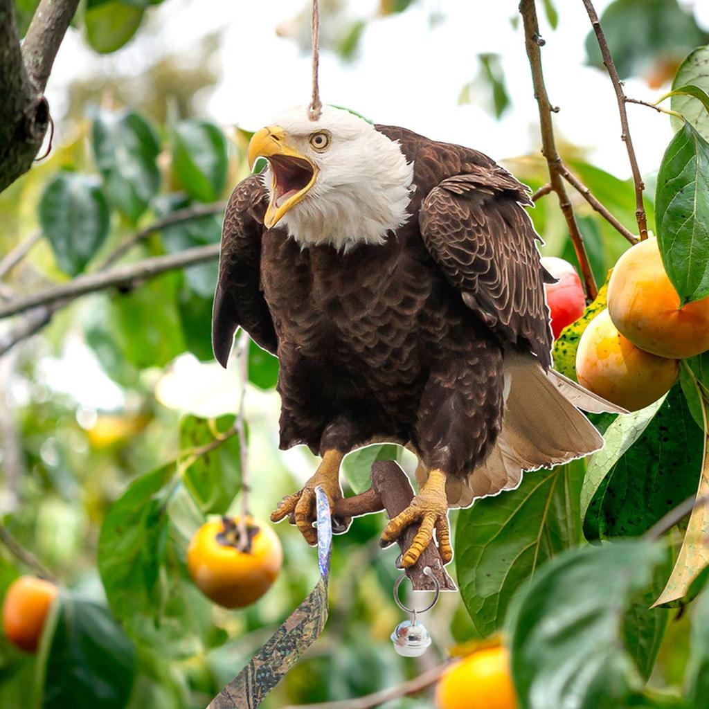 Odstraszacz Ptaków Strach na wróble Dekoracyjny Sowa Strach na wróble Wisiorek Ochrona Ogrodu Wisiorek Wodoodporny Z Dzwonkiem Sztuczny Ptak Strach na wróble Ptak