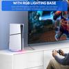 RGB Vertical Cooling Stand for PlayStation PS5 Slim Disc/Digital Edition Console Anti-Slip Base Bracket Holder Game Accessories