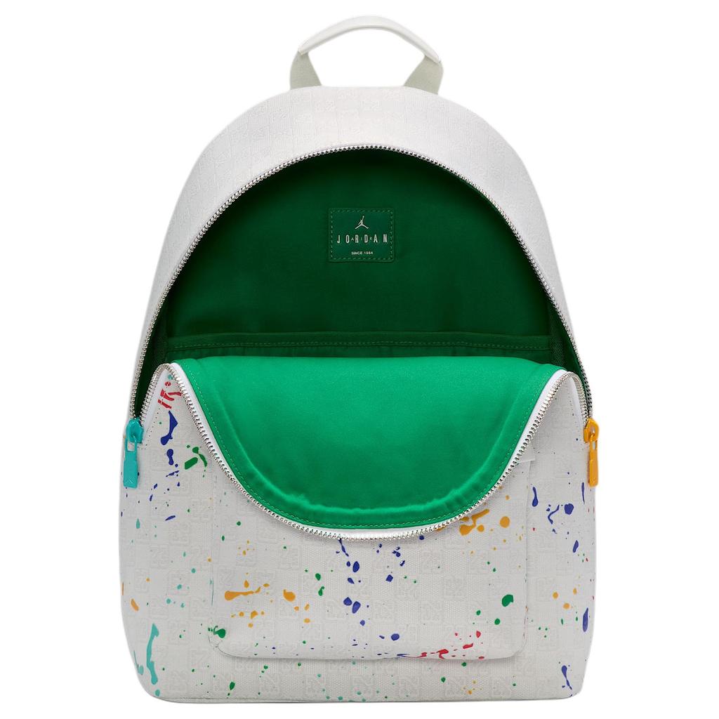 New Jordan Monogram Polyester Backpack Unisex White FJ6784-133