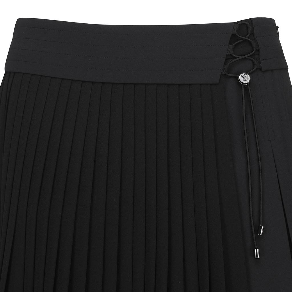 Anew Golf W Lace Up Waist Pleats Sq_Bk