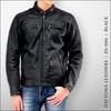 Daytona Motorcycle Leather Jacket Genuine Leather (Waxed) Spring/Autumn Cafe Riders DL-006 Black XL Size (Men's) 23703