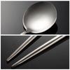 430 stainless steel Portuguese extended salad fork and spoon stirring spoon sanding hotel public spoon western tableware