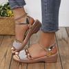 2026 New Women Sandals Luxury Sexy Women's Sandals Summer Platform Wedges Shoes Women Fashion Gold Silver Sandalias Size 35-43