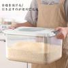 BDHD Airtight Rice Capacity with Measuring Large Capacity Rice Easy and Preserves Healthy Kitchen Transparent Grain Food Storage Rice Rice Storage