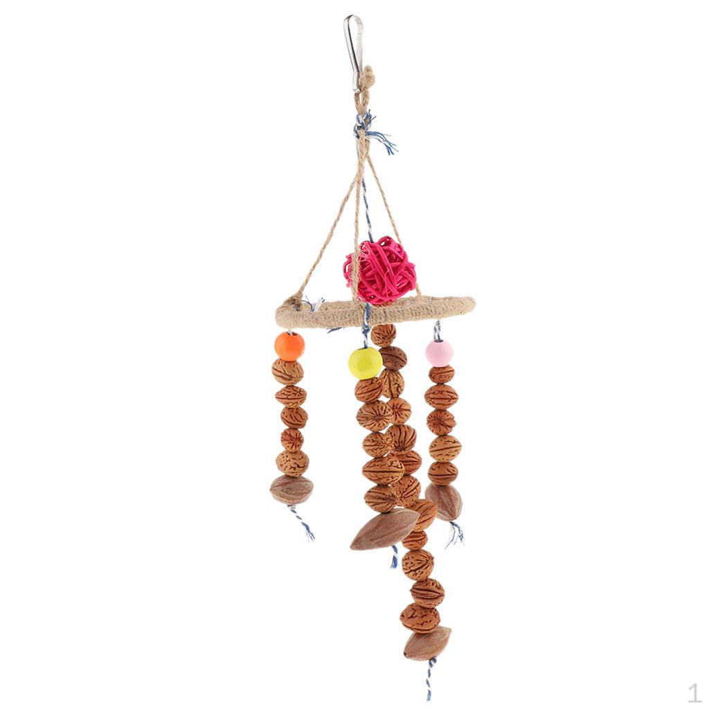 

Wooden Cage Perch Parrot Training Swing Toys Accessories