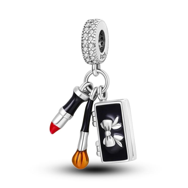 copper Fashion High Heels Lipstick Dress Perfume Bottle Life Collection Charm Bead Charms Bead Charms Compatible With Pandora Authentic Bracelets Do I