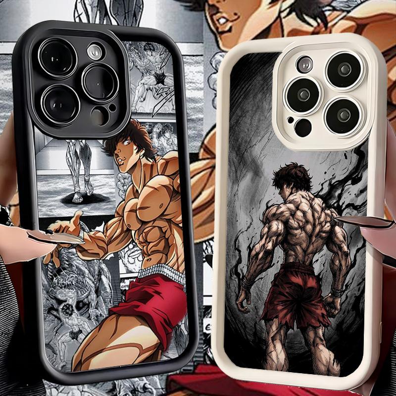 Phone Case for iPhone 17 Air 16E 15 16 Pro Max Baki the Grappler Anime Cover 14 Plus 13 12 Mini Soft Shell Silicone Fundas