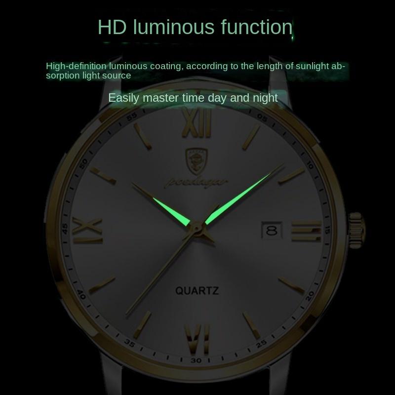 Top Brand Ultra Thin Men's Watch Waterproof Luminous Quartz Student Fashion Watch