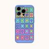 Heart Square Puzzle Phone Case for IPhone 16 15 14 13 12 11 X XS XR XSMAX 7 8 Pro Max Plus Double-layer Back Cover