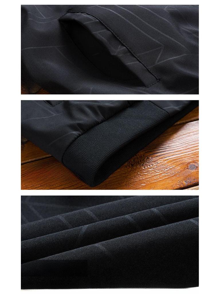 Jachetă de baseball de toamnă pentru bărbați, stil coreean, cu guler înalt, rezistentă la vânt