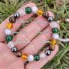 Fashion Tiger Ey  E Stone White Pine Black Iron Stone Bohemian Style Multi Color Beaded Bracelet Elastic Bracelet Health Healing Jewelry
