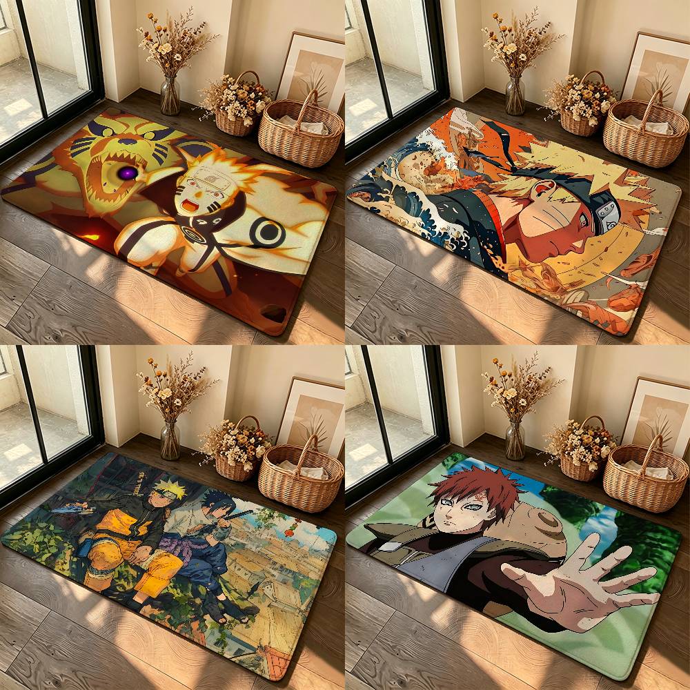 Classic Anme N-naruto-cool Carpet Bathroom Anti-slip Mat Door Mat Home Decoration Mat Entrance Door Mat Scratch-resistant Door