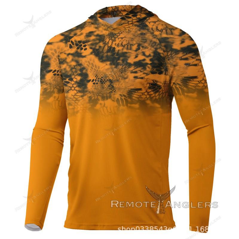 Fishing Shirts Men's Sunscreen Breathable Hooded Wear UV Protection