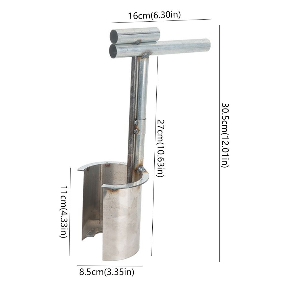 Stainless Steel Planting Tool Handheld Bulb Planter Tool  For Plant and Fruit Tree