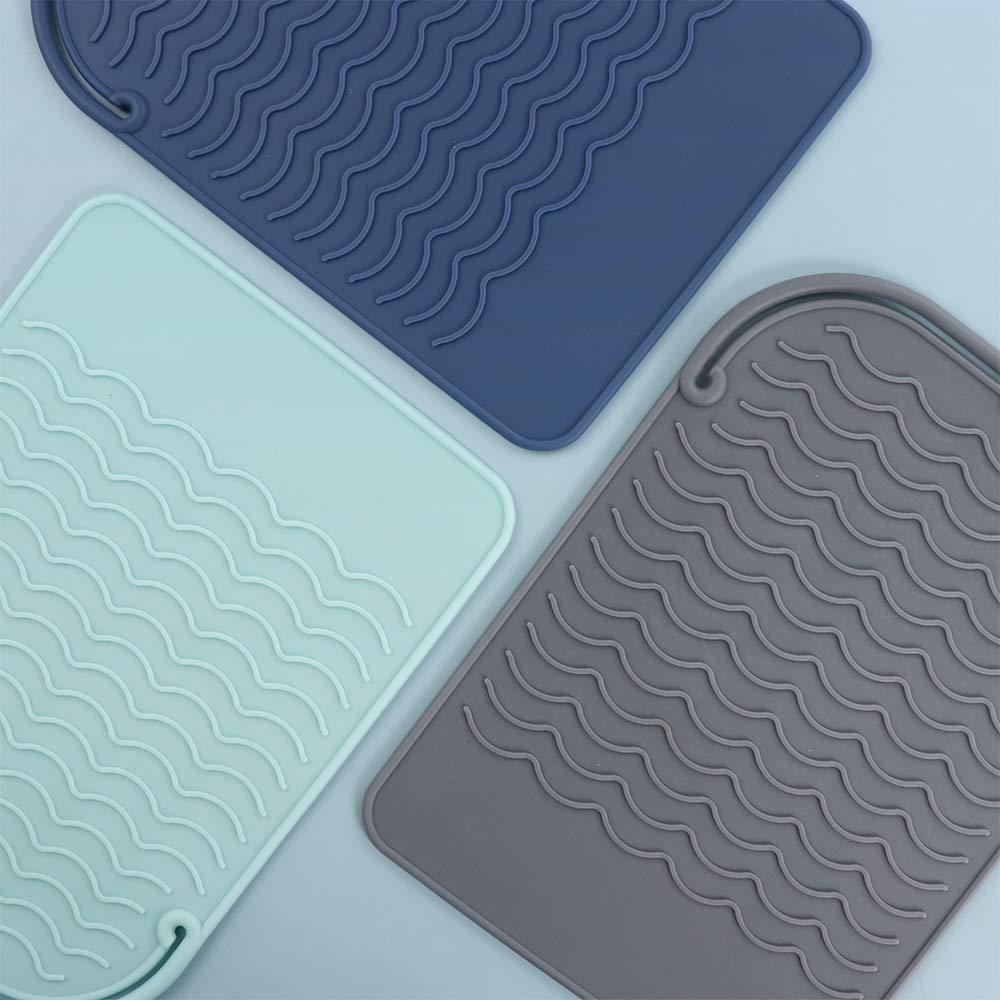 Storage Insulation Curling Mat Hair Curling Pads Hair Straightener Mat Silicone Heat Resistant Mat