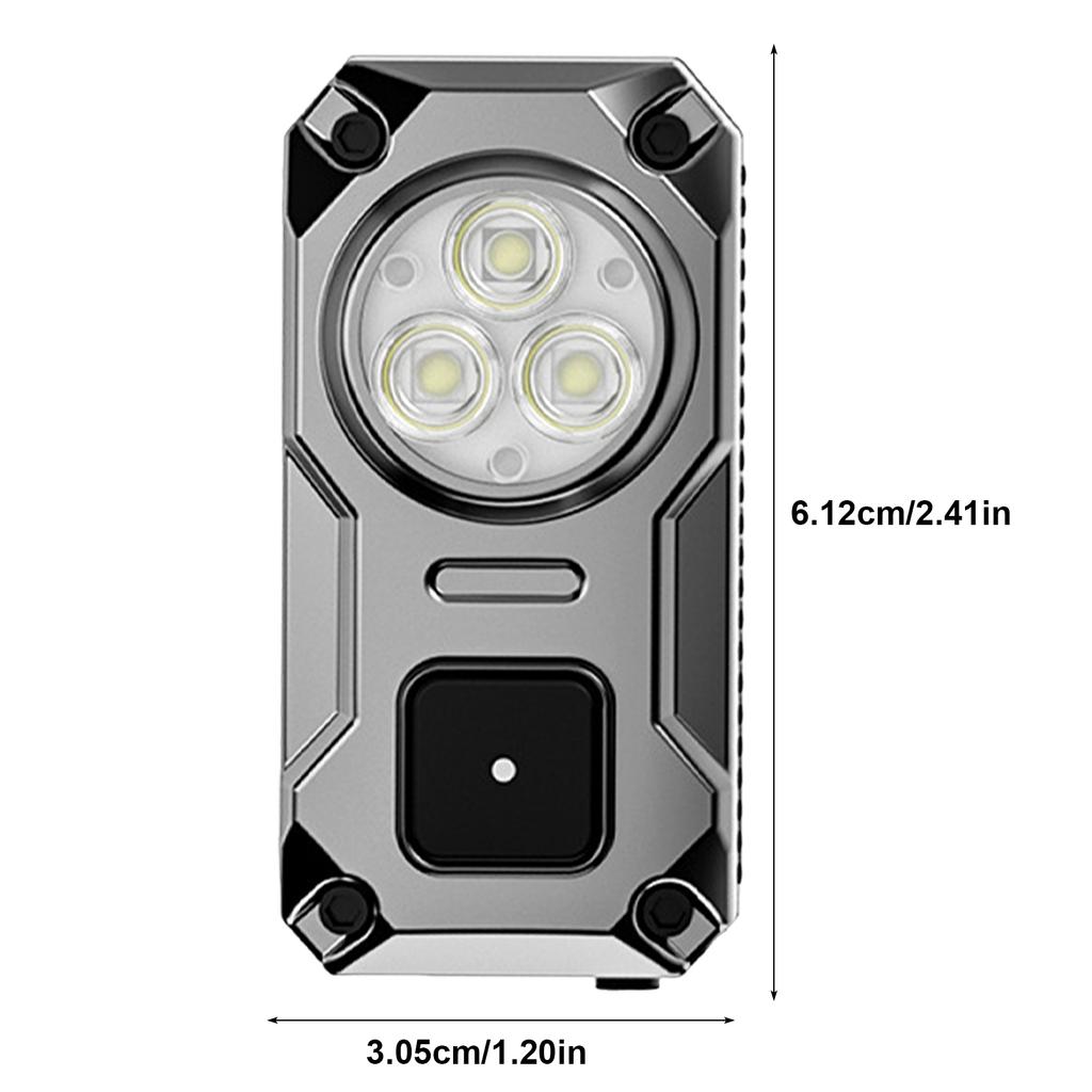 Hands-Free Running Lights 1200mAh Rechargeable Portable Magnetic Small Pocket Light for Emergency Outdoor Camping Walking Dog