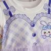 2023 Summer Girls' Cute Cotton Princess Dress with Mesh Cake Skirt