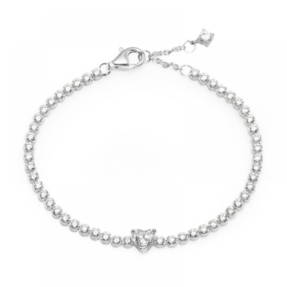 Pandora 590041c01 Timeless Sparkling Pav  Tennis Silver Bracelet