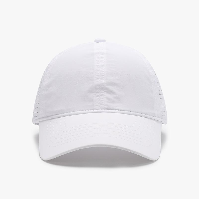 

Summers Spring Sunshade Nylon Baseball Hats Curved Brim Lady Mens Women Caps білий