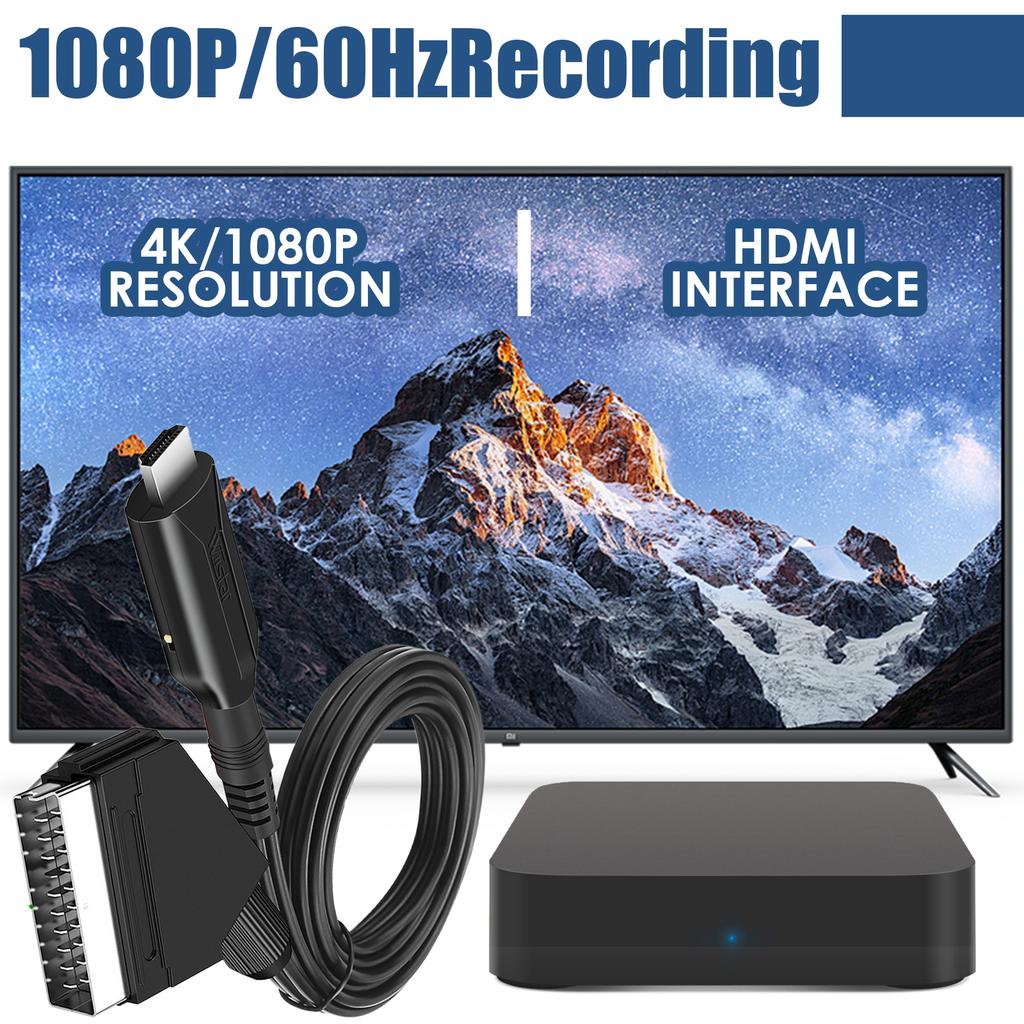 SCART To HD Audio Adapter Excellent Accuracy Plug And Play Scart To -Compatible Accessories SCART