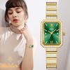 YaLaLuSi Luxury Bling Diamond Square Ladies Watch Multi Color Dial Roman Numeral Waterproof Female Gift Watch