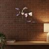 Iron Art Colorful Wine Glass Wall Art 2D Flat Wall Art Sculpture Wine Cup Wall Hanging  Living Room