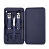 Luxury 5-Piece White Nail Clipper Set with Logo - Manicure & Pedicure Tools Available