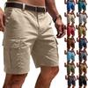 Pantaloncini Cargo da Uomo con Tasche Multiple Vestibilità Rilassata Cotone Pantaloncini Casual per Lavoro all'Aperto Escursionismo Viaggio Uso Quotidiano