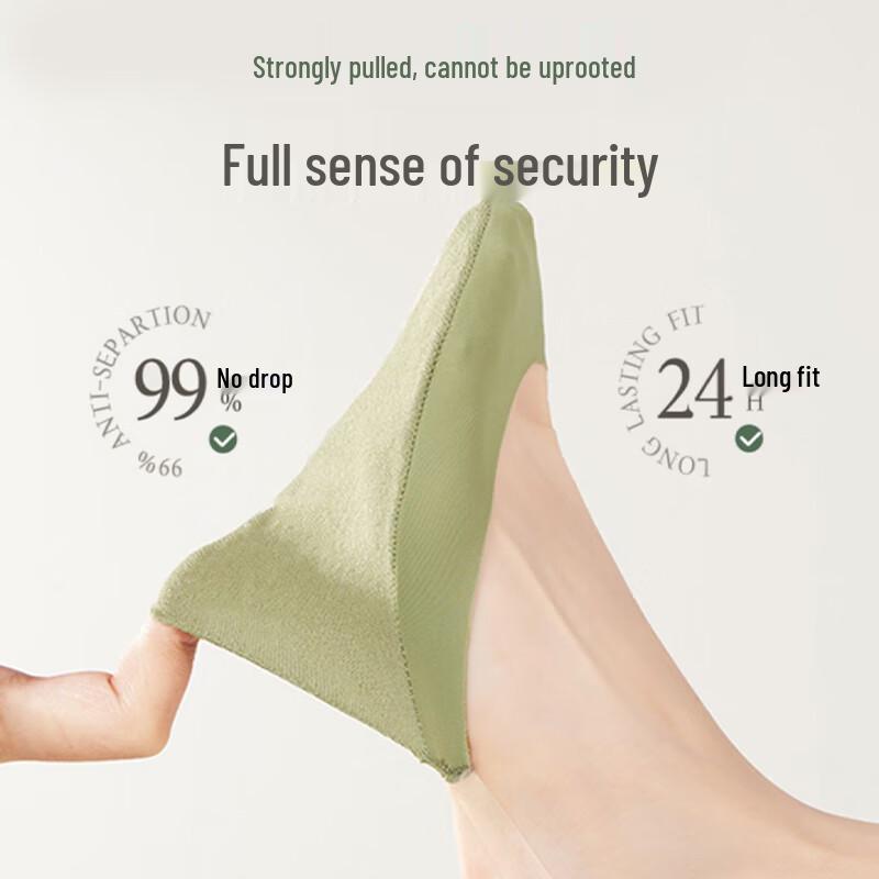 Langsha Women's Breathable Anti-Slip Half-Palm Invisible Liner Socks