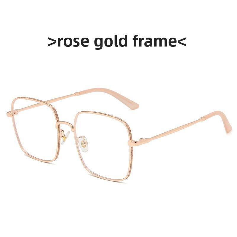 Fashion Square Glasses Frame With Blue Light Blocking For Stylish Office Wear