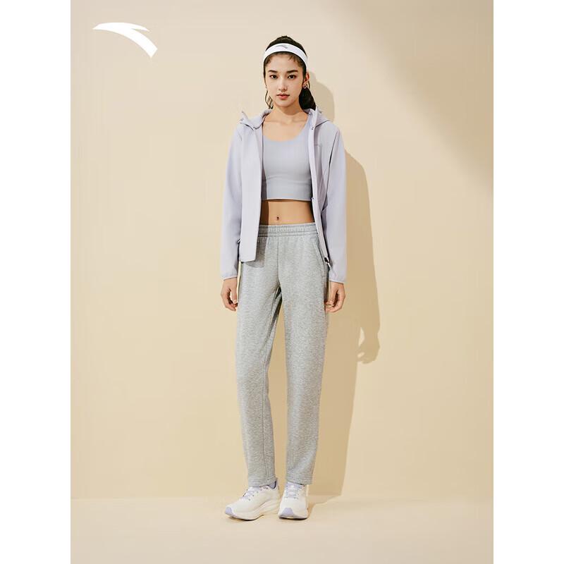 ANTA Women s Tapered Fleece-Lined Sweatpants L