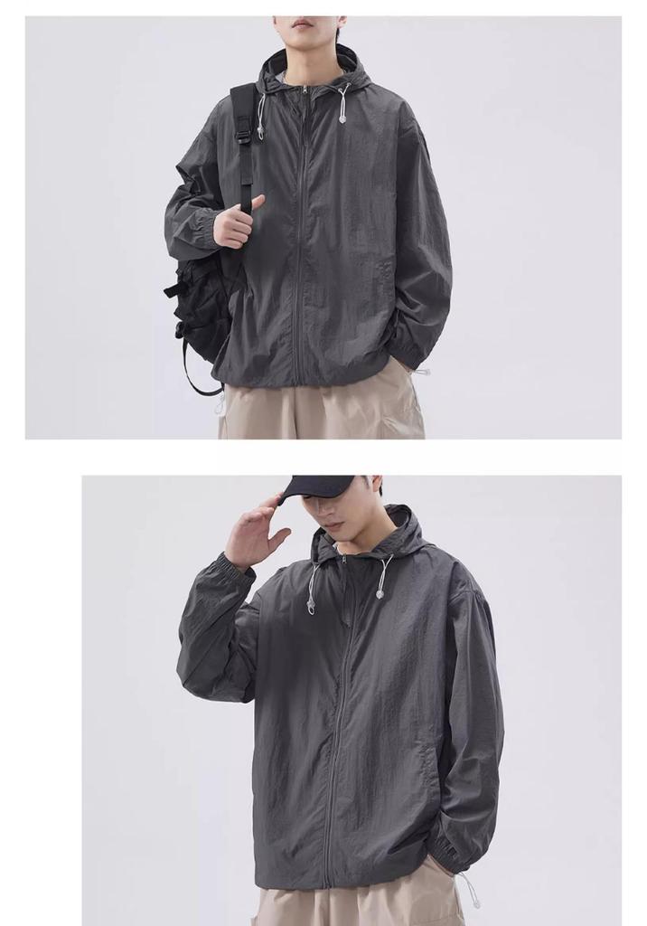 Men's 2026 Ice Silk UV Protection Summer Jacket - Lightweight and Trendy Outdoor Sunscreen Apparel