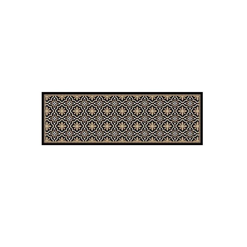 Non-slip Oil-proof Kitchen Floor Mat American Retro Waterproof Wipeable Carpet Long Decoration Rug Free Cleaning