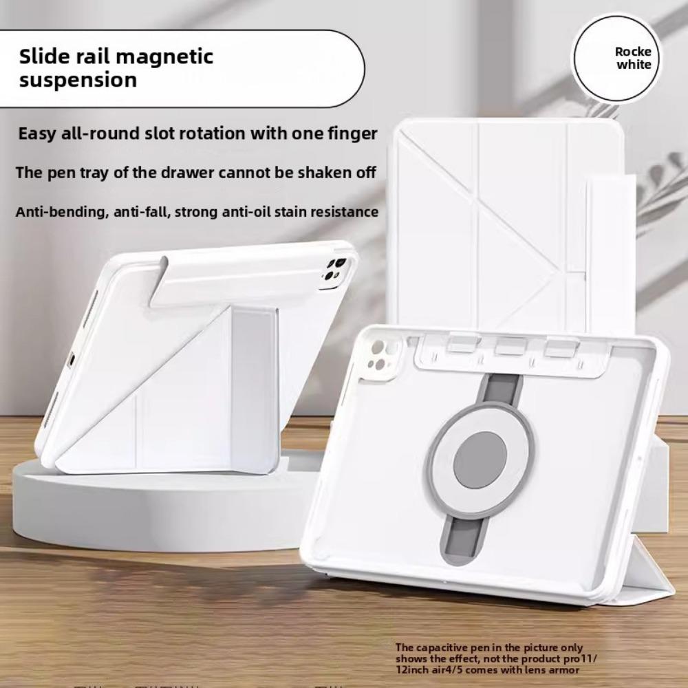 Magnetic Floating Slide for IPad Pro 11 Case Compatible with Air 5 4 Pencil Slot 10th Gen Protective Cover