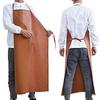 Thickened Welding Protective Apron Waterproof Work Apron PU Leather Apron  Industrial Use
