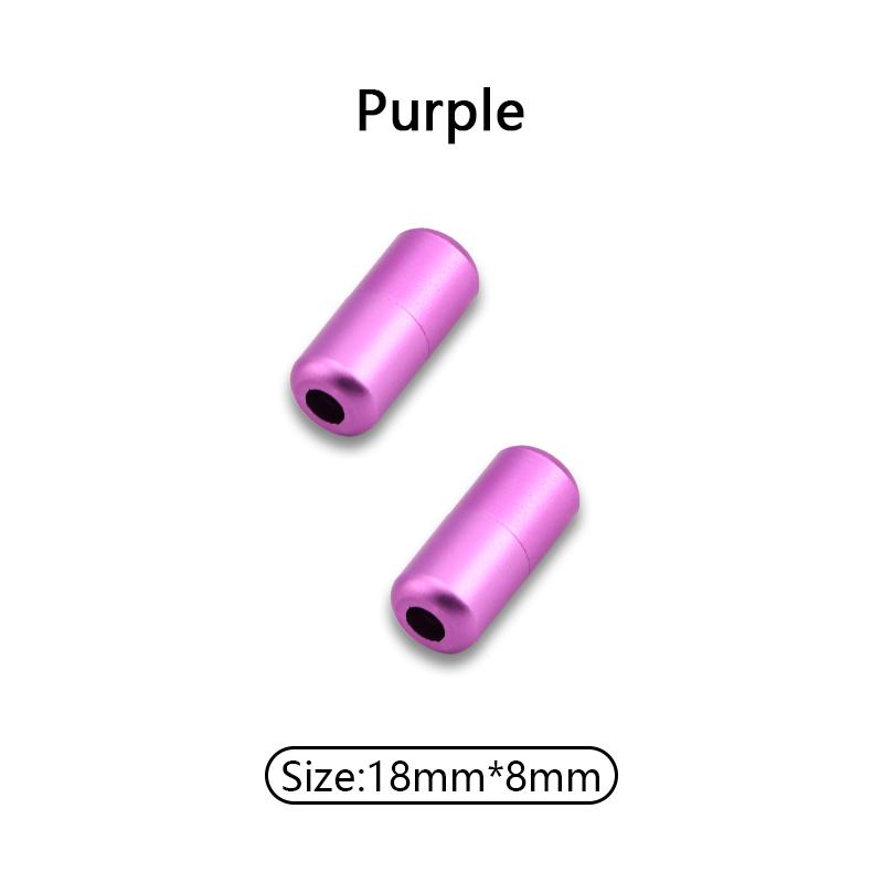1Pair Matte Metal Shoelaces Locks Capsules Shoelaces Durable buckle Colorful Shoes Accessories Aesthetic Sports Laces Lock