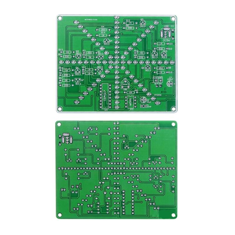 CD4017 + NE555 Flash Light Explosion Flashing LED Suite Self DIY Electronic Kit DIY Explosion Light for Self Assembly