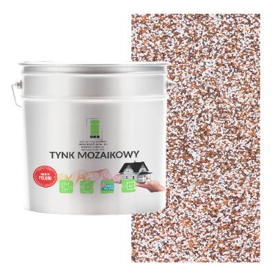 Resin Mosaic Plaster Brown Rusty Class 1 Frost-resistant Mosaic 7kg
