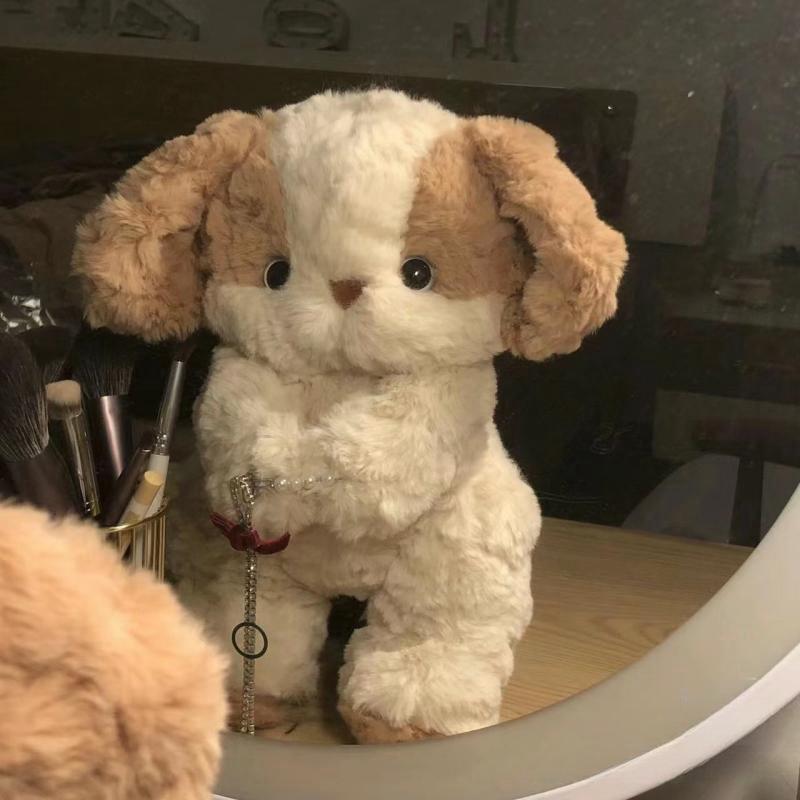 Promotional Gift Stuffed Animals Plush Toy Good Night Puppy Doll Pillow Cute Sleeping Doll Birthday for Girlfriend