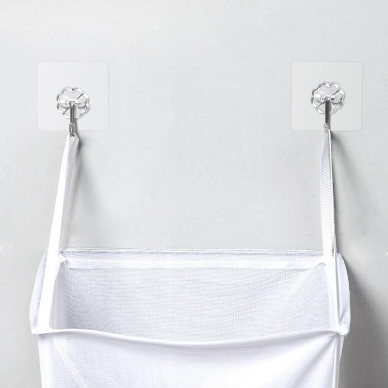 Wall-mounted Dirty Clothes Basket Home Laundry Baskets Bath Storage Bag Bathroom Placement Mesh Organizer