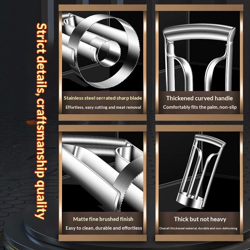 Pineapple Peeler Cutter Stainless Steel Ananas Meat Extractor Cut Corer Remover Machine Home Kitchen Knife Slicer Fruit Tools