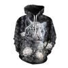 Autumn New Men's Animal Tiger Sweatshirts 3D Printed animal Hoodies Sports hoodie loose long sleeve pockets Fashion Hoodie