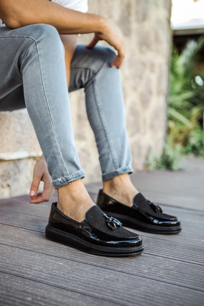 Chekich H Neue Kollektion CH002 Klassischer Loafer Pelle Schuh Weiß Schwarz Braun Tan