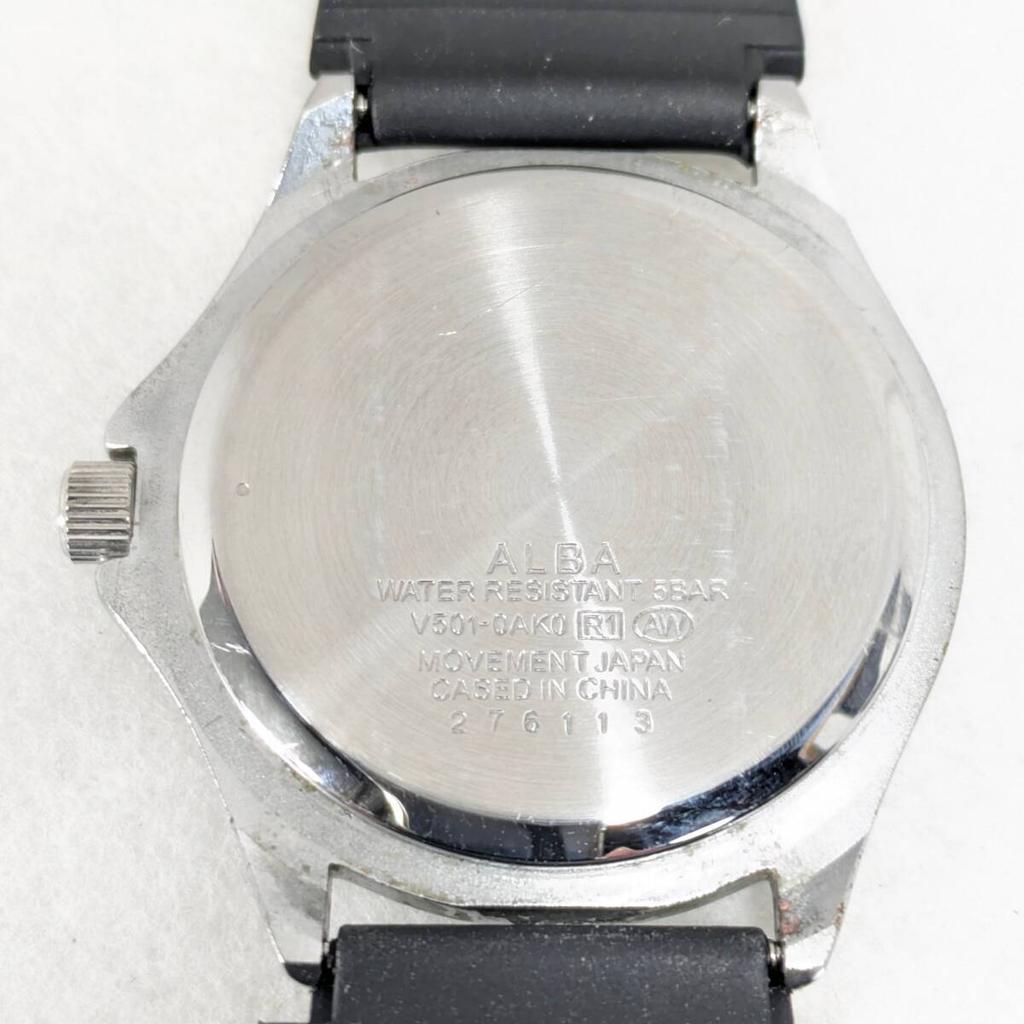 Seiko ALBA Battery and Strap Working Men's Watch, Replaced, Condition, Q-62