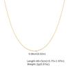 Vnox Simple Fashion Stainless Steel Chain Necklace For Women Girls Gold Plated Lightweight Choker Trendy Jewelry Party Gift