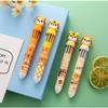1Pcs Little Tiger Ten Color Ballpoint Pen Fluent Writing Suitable for Office Work, Brushing Questions, Signing Writing, Diaries, Notes, Student Class